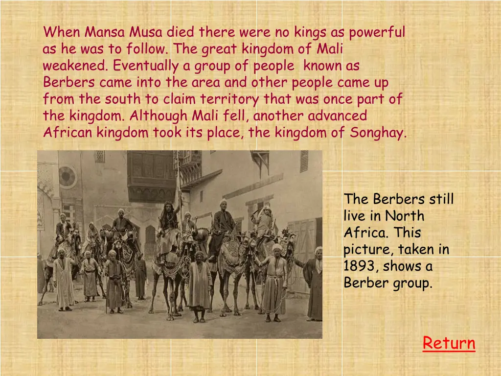 when mansa musa died there were no kings