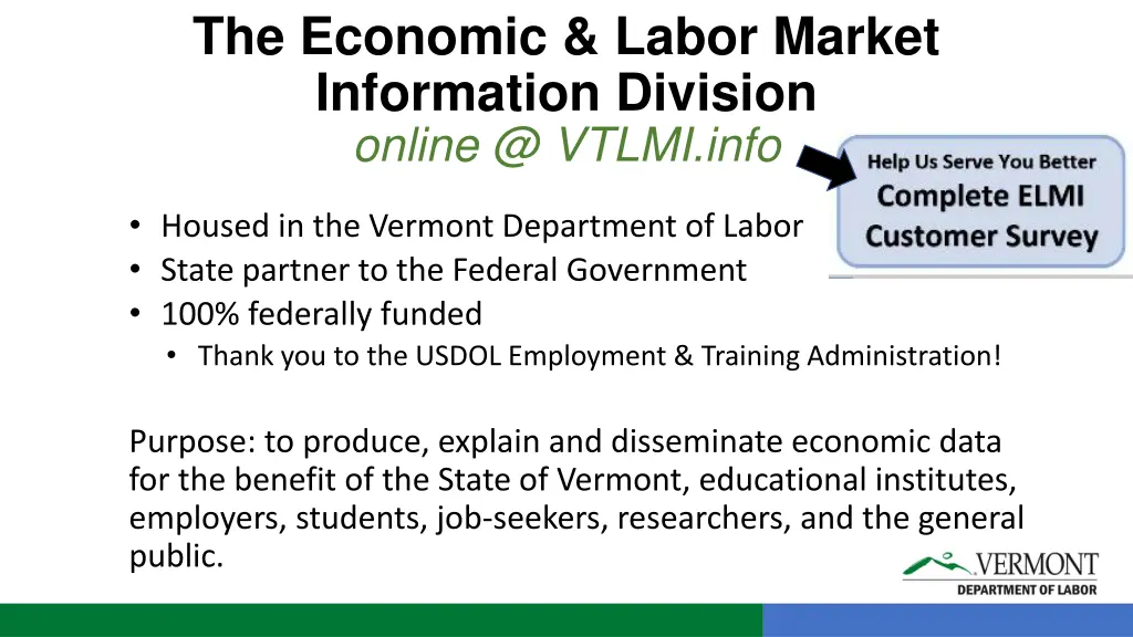 the economic labor market information division
