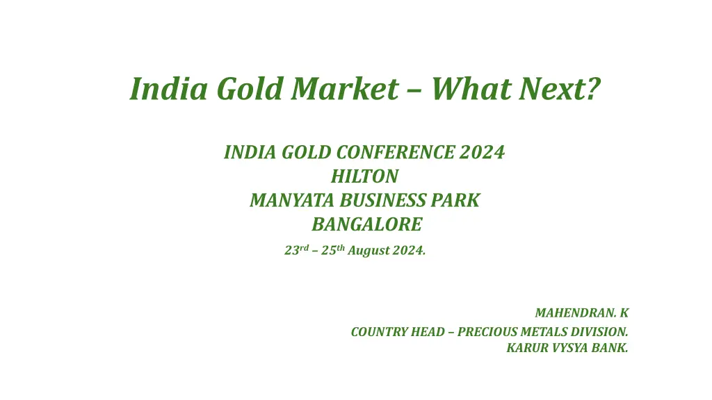 india gold market what next 1
