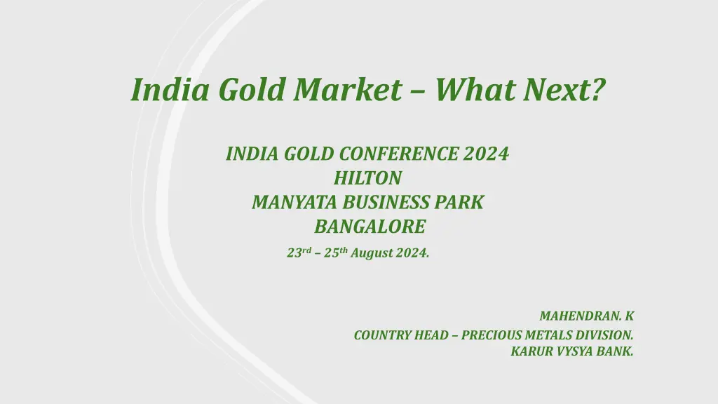 india gold market what next