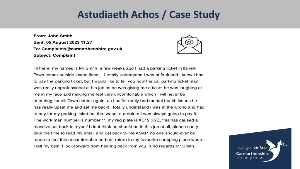 astudiaeth achos case study 2