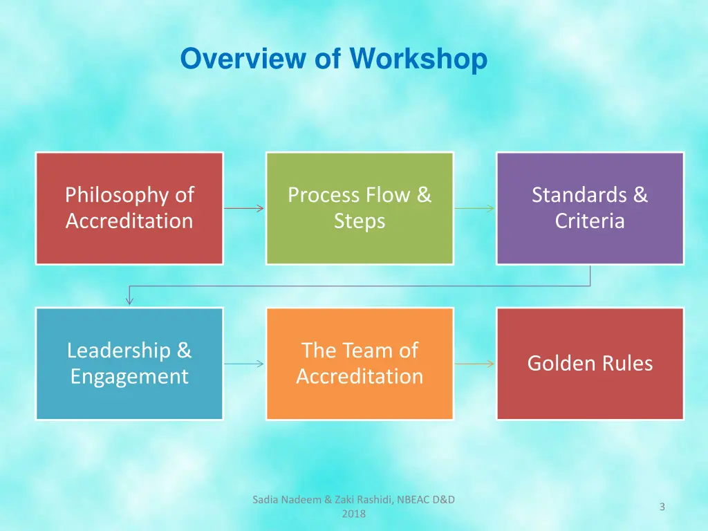 overview of workshop