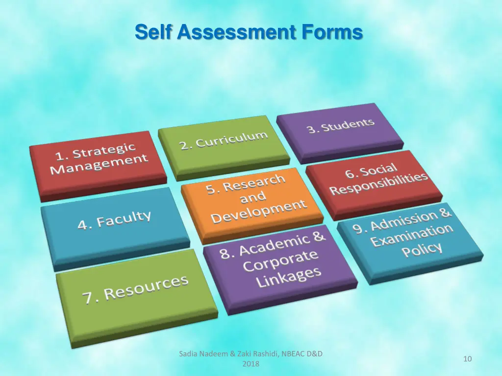 self assessment forms