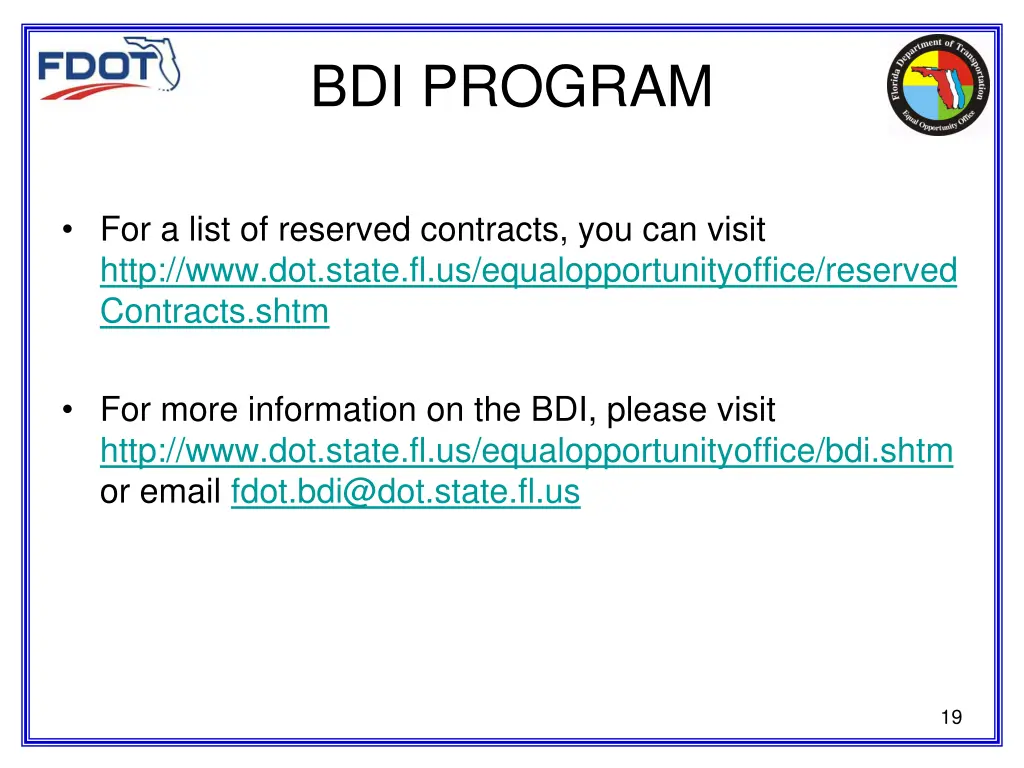 bdi program