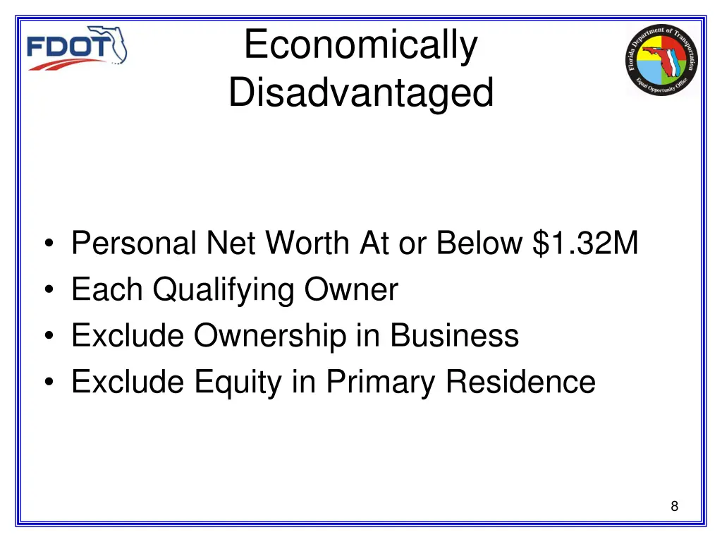 economically disadvantaged