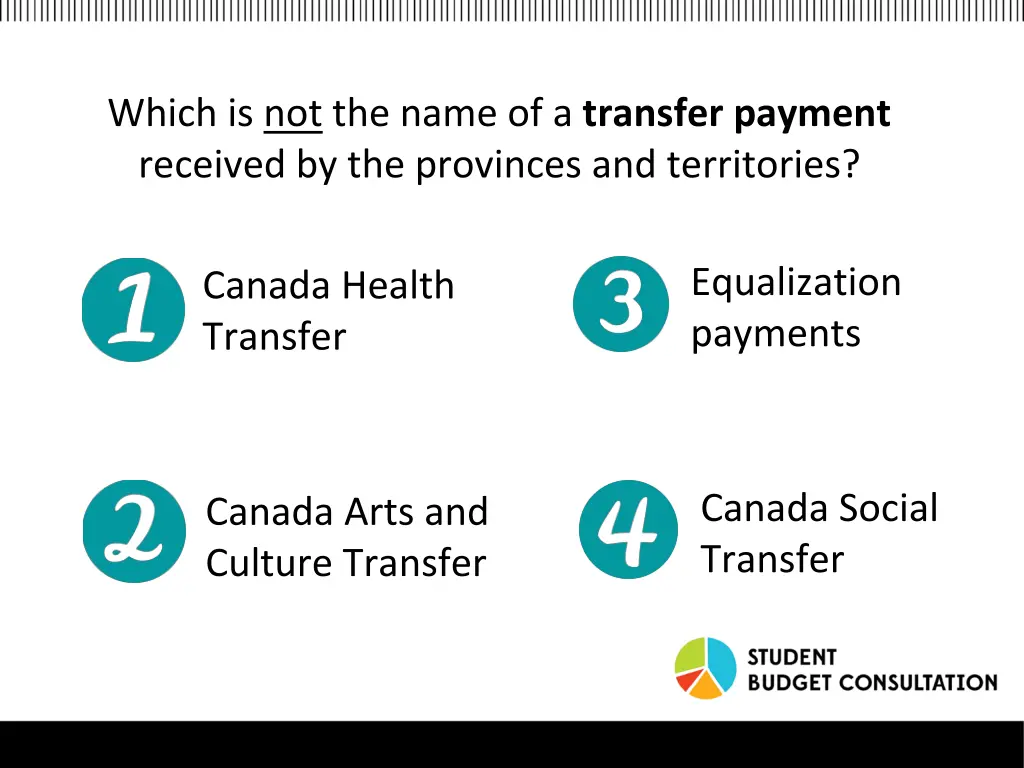 which is not the name of a transfer payment