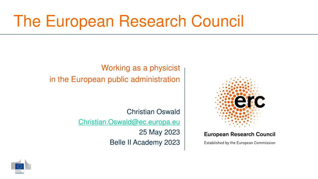 the european research council