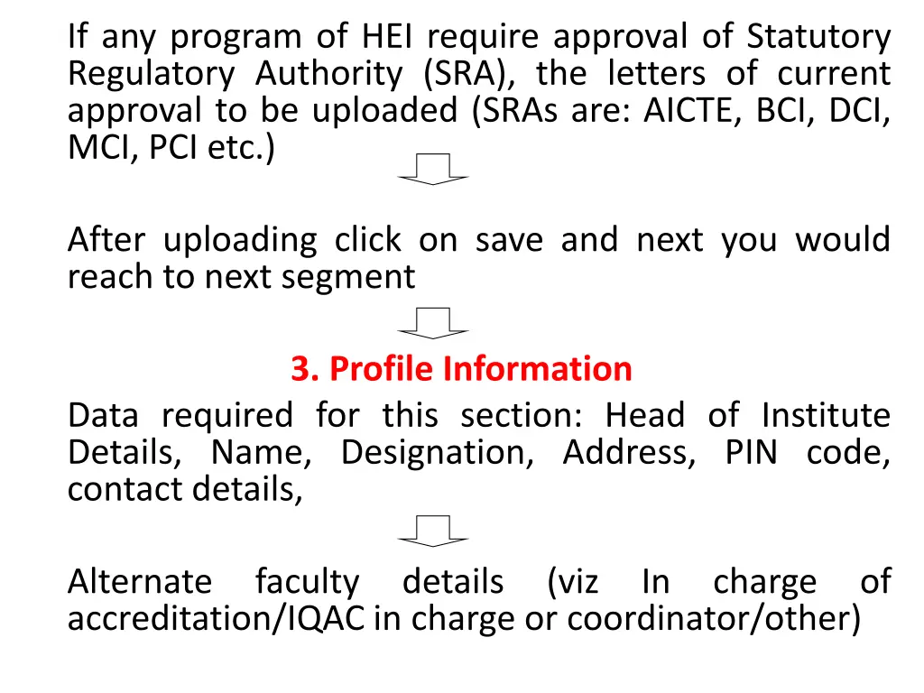 if any program of hei require approval
