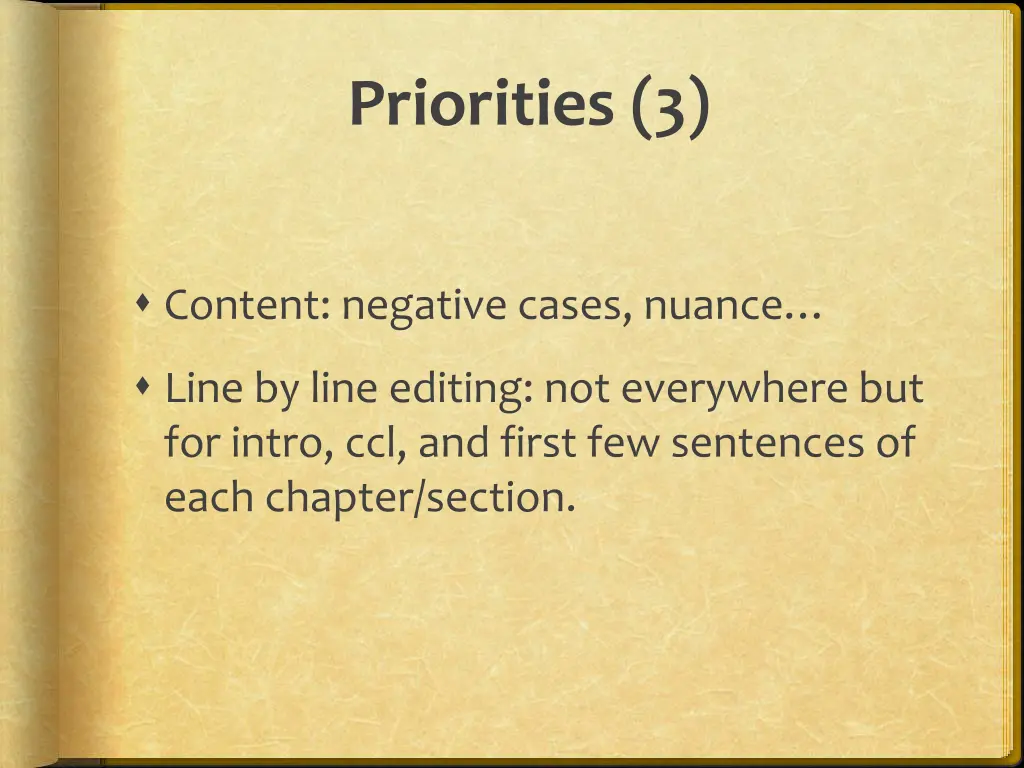 priorities 3