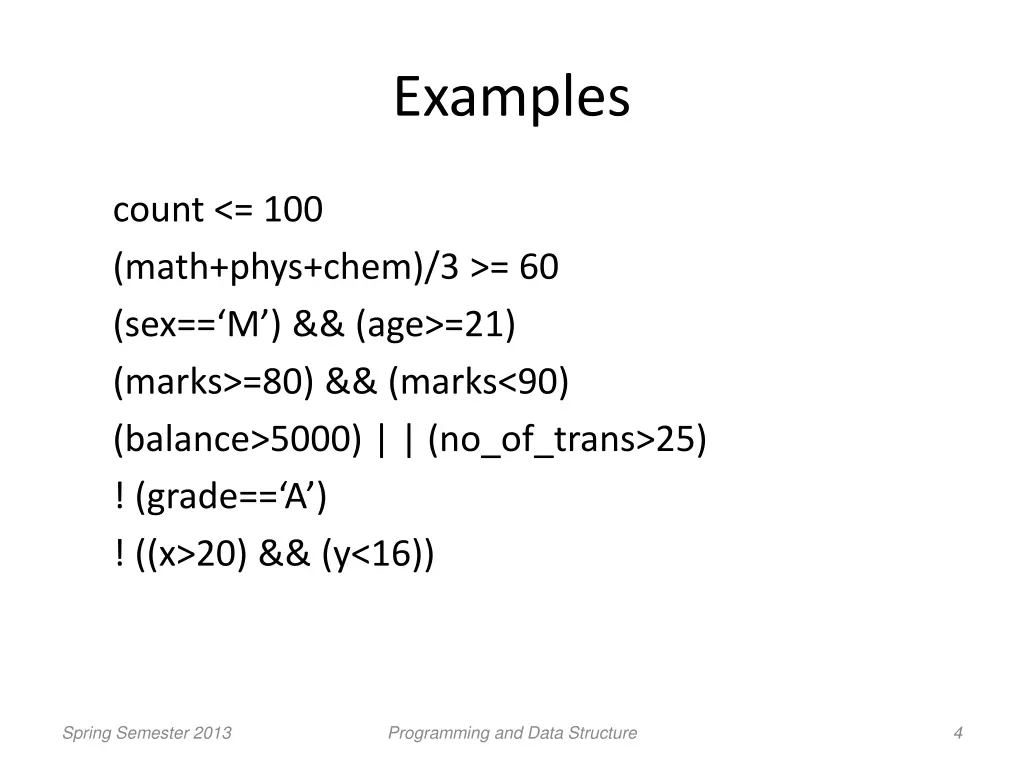examples