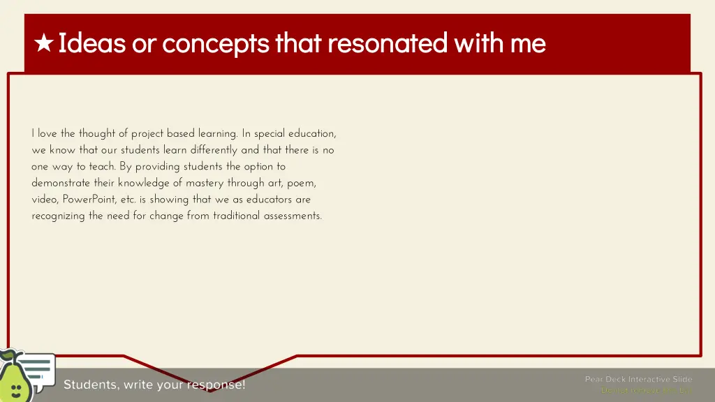 ideas or concepts that resonated with me ideas