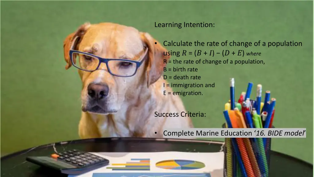 learning intention