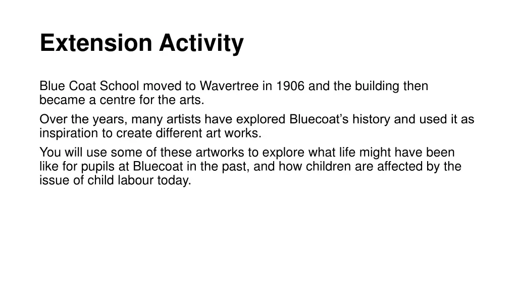 extension activity