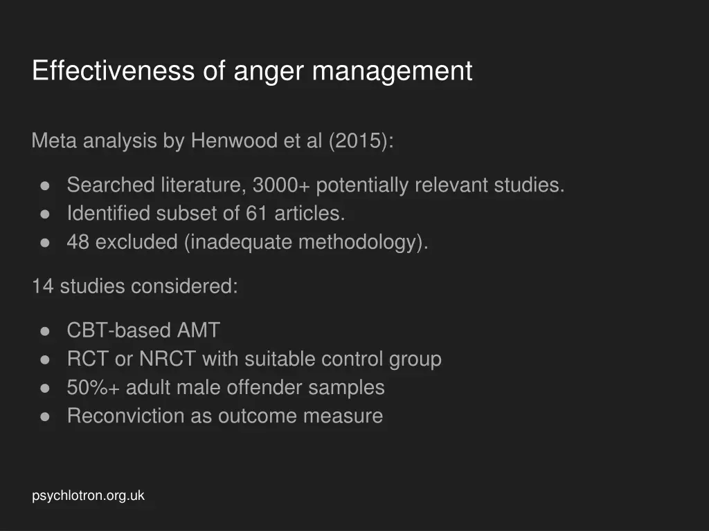 effectiveness of anger management