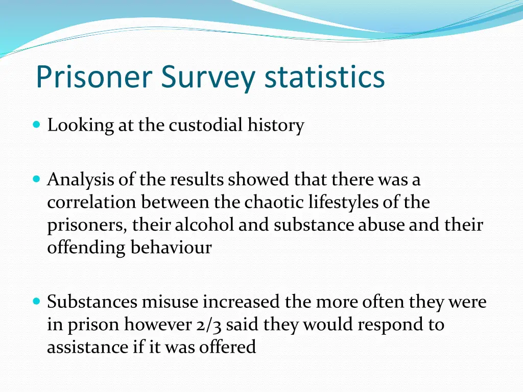 prisoner survey statistics 3