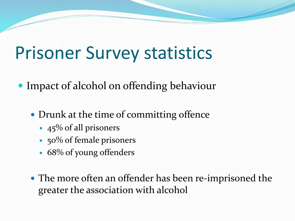 prisoner survey statistics