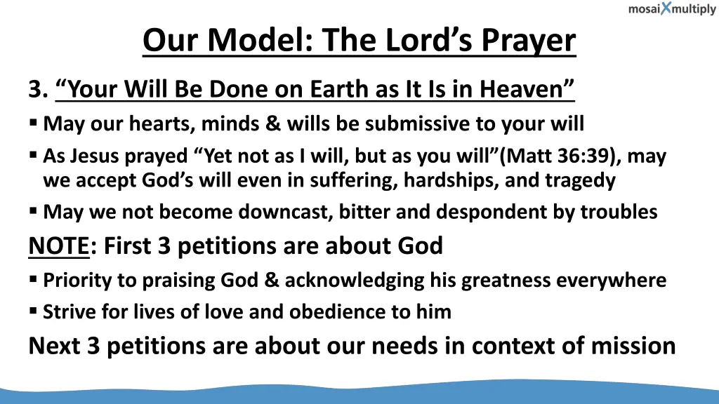 our model the lord s prayer 2