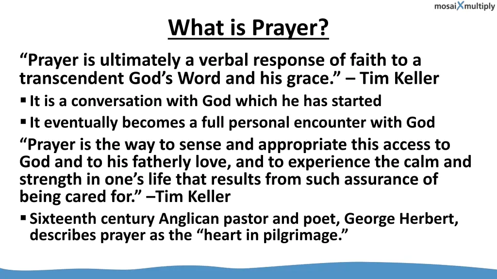 what is prayer