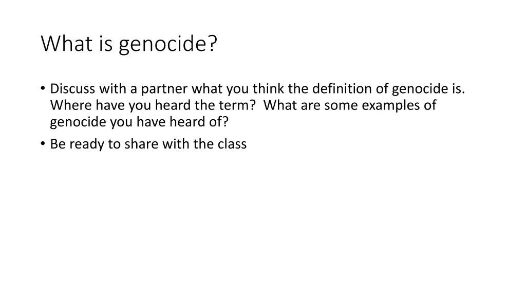 what is genocide