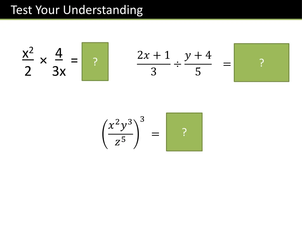 test your understanding 2