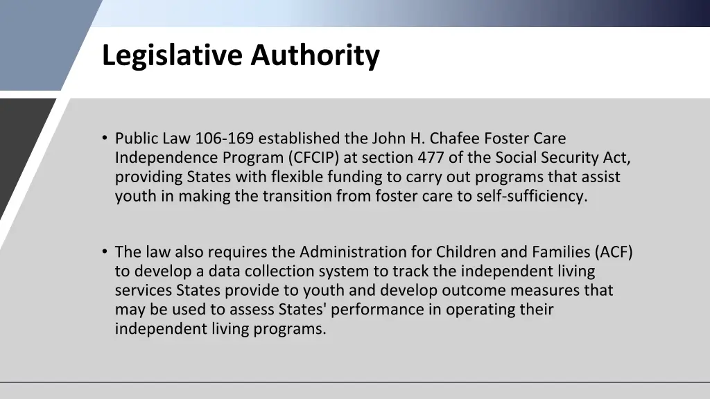 legislative authority