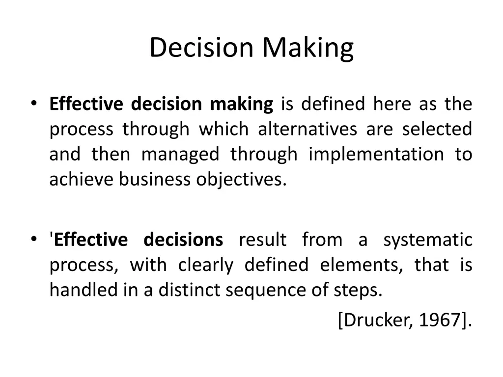 decision making 1