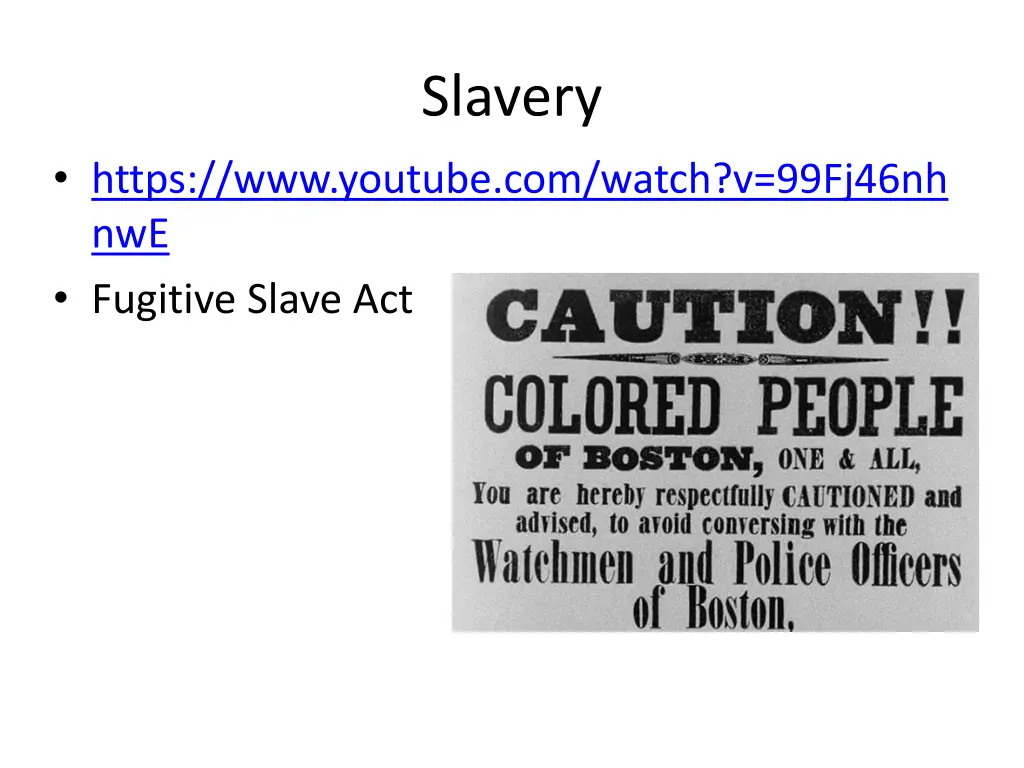 slavery