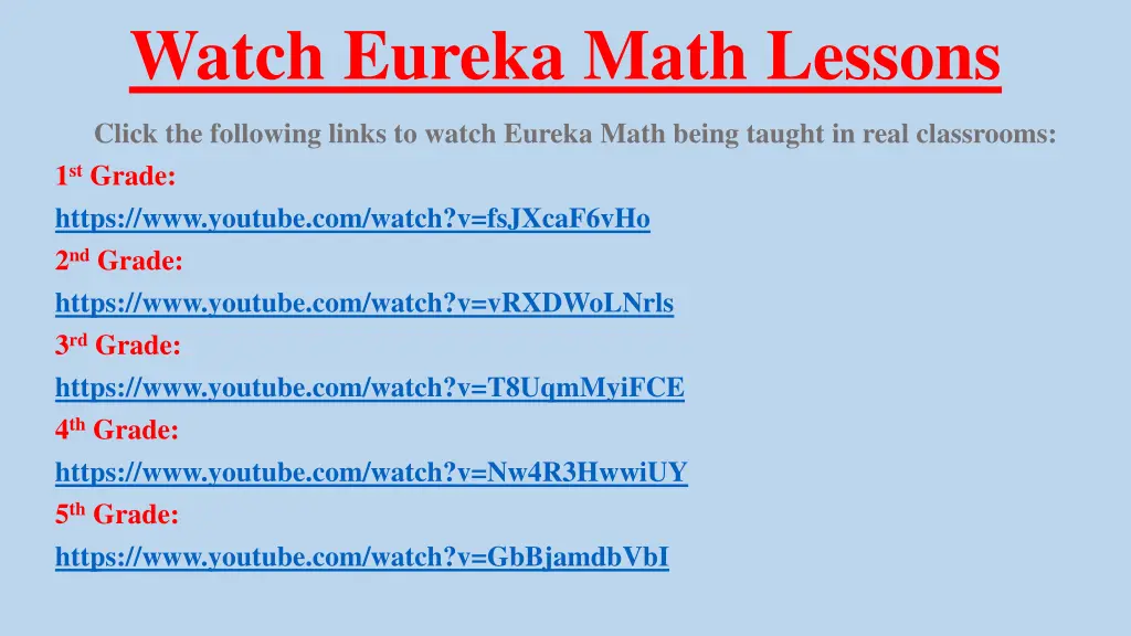 watch eureka math lessons