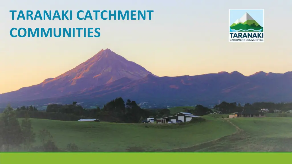 taranaki catchment communities