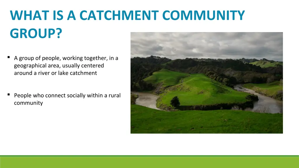 what is a catchment community group