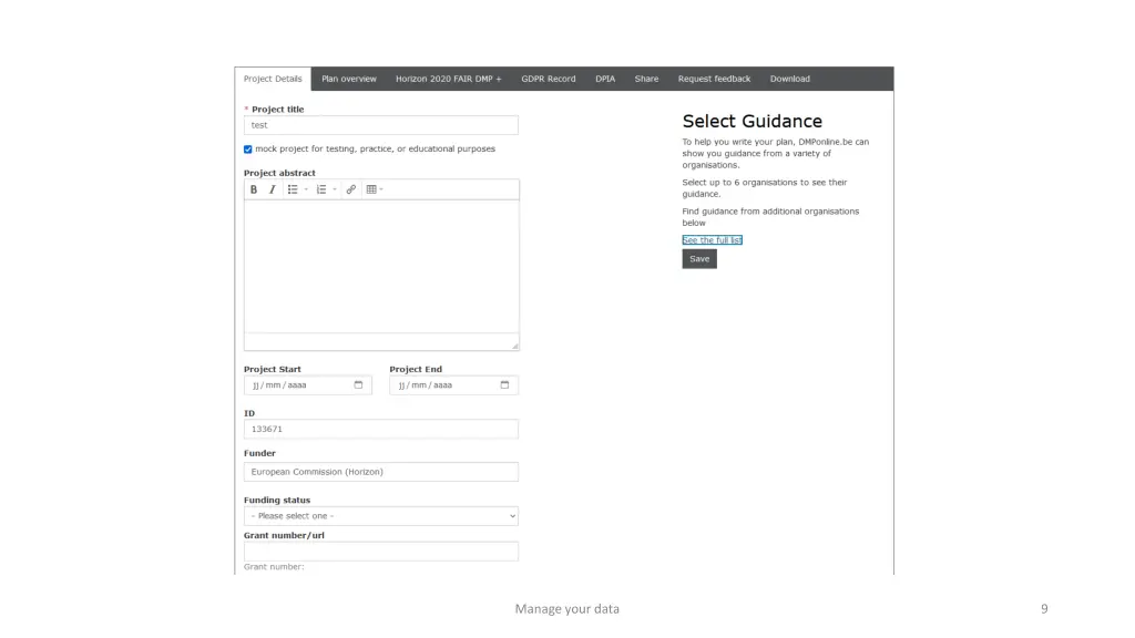manage your data 2