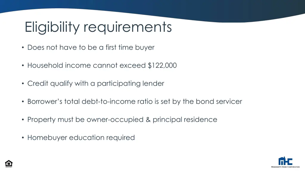 eligibility requirements