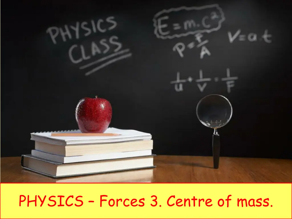 physics forces 3 centre of mass