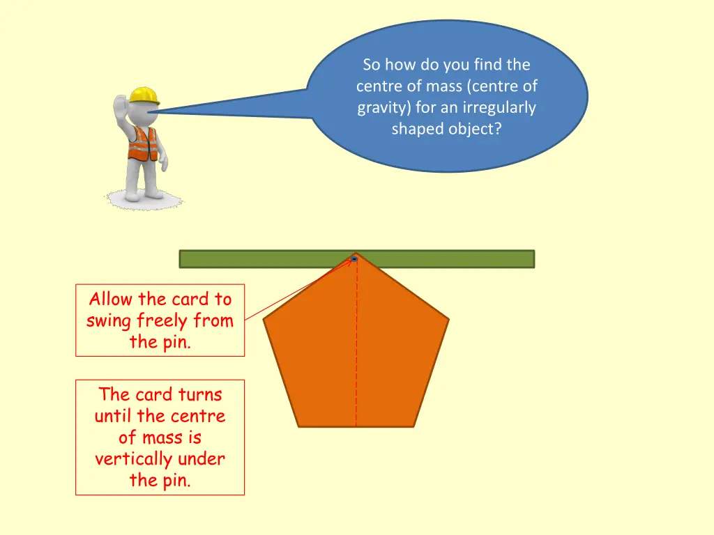 so how do you find the centre of mass centre 3