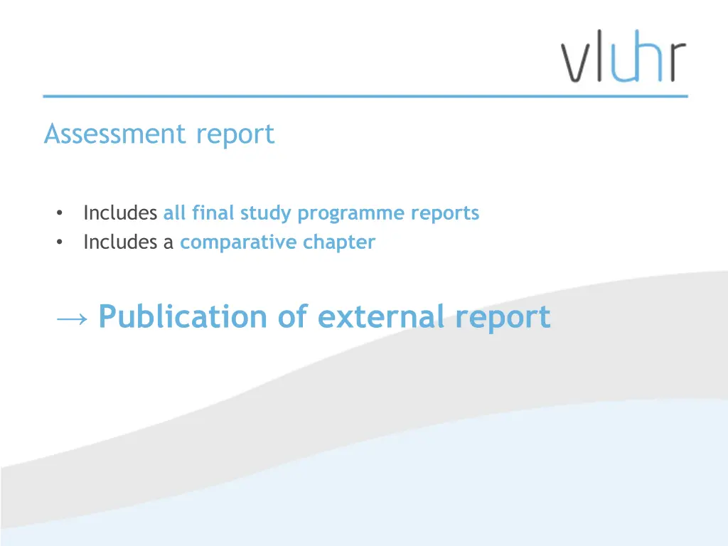 assessment report