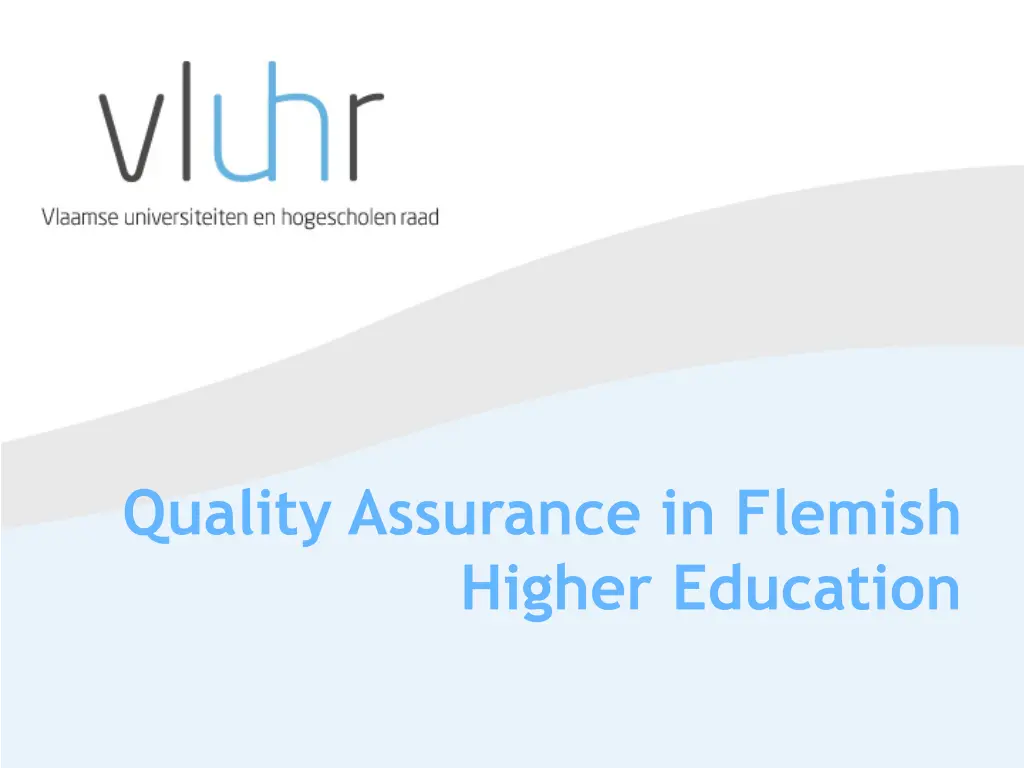 quality assurance in flemish higher education