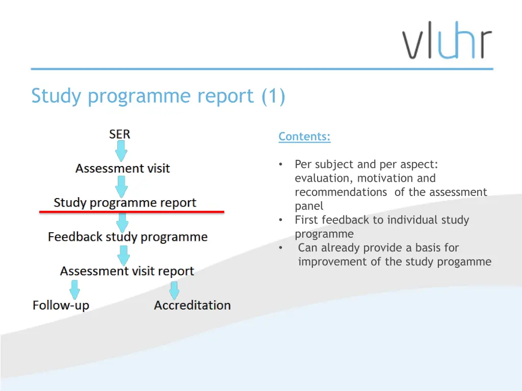 study programme report 1