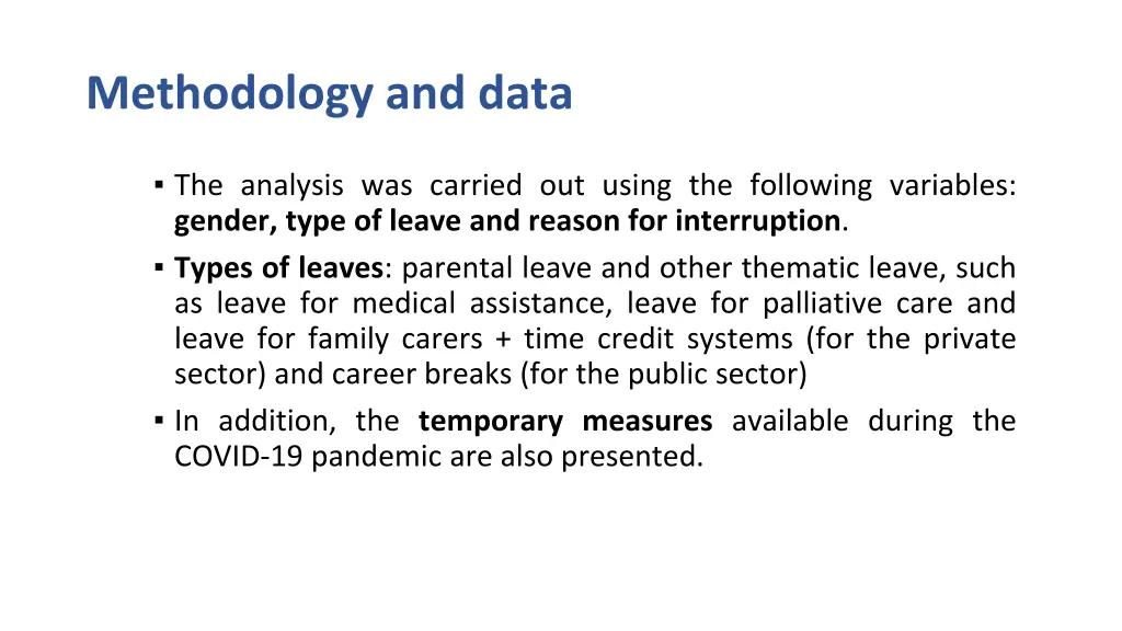 methodology and data 1