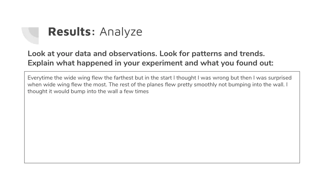 results analyze