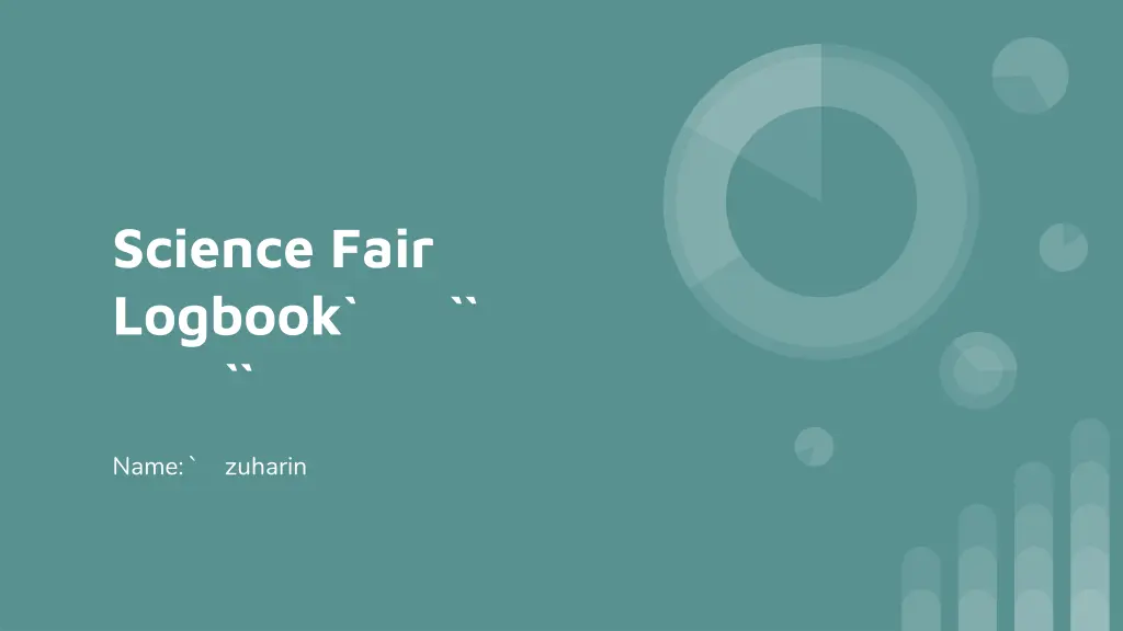 science fair logbook