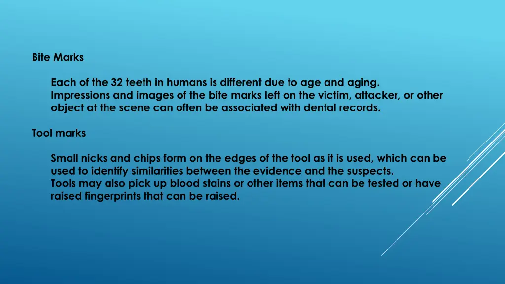 bite marks