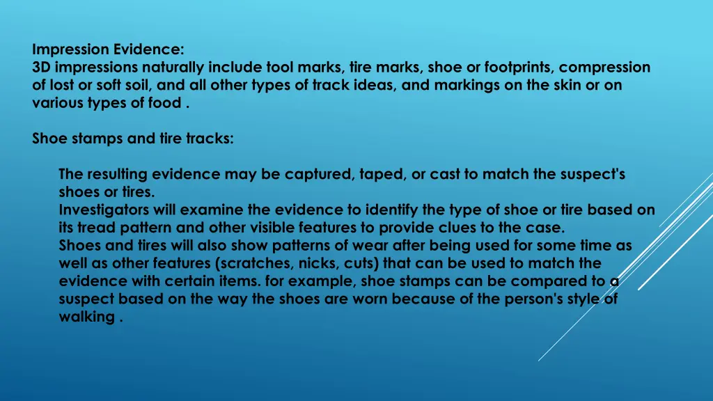 impression evidence 3d impressions naturally