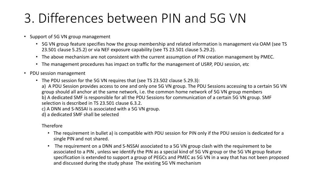 3 differences between pin and 5g vn 1