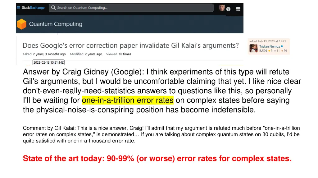 answer by craig gidney google i think experiments
