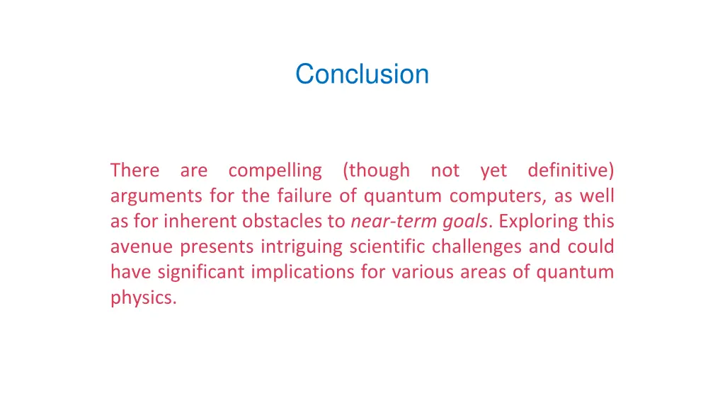 conclusion