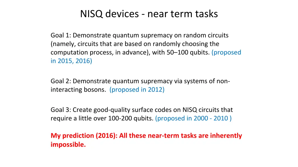 nisq devices near term tasks
