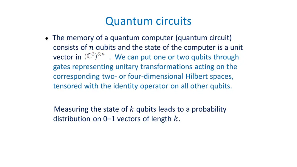 quantum circuits