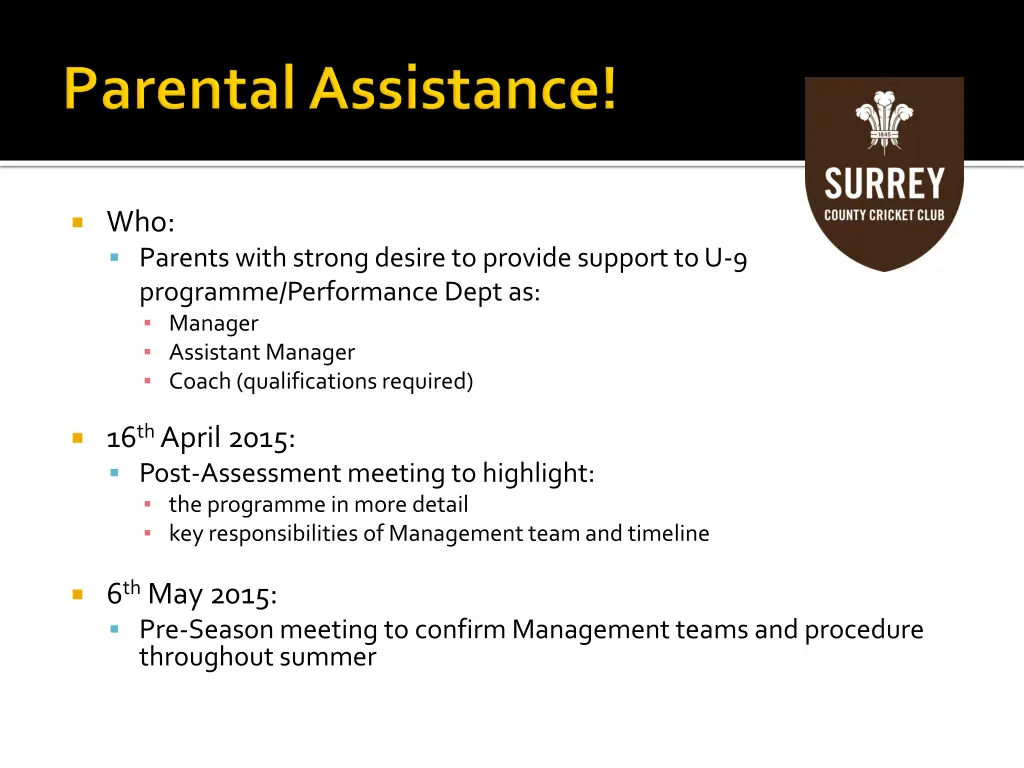 who parents with strong desire to provide support