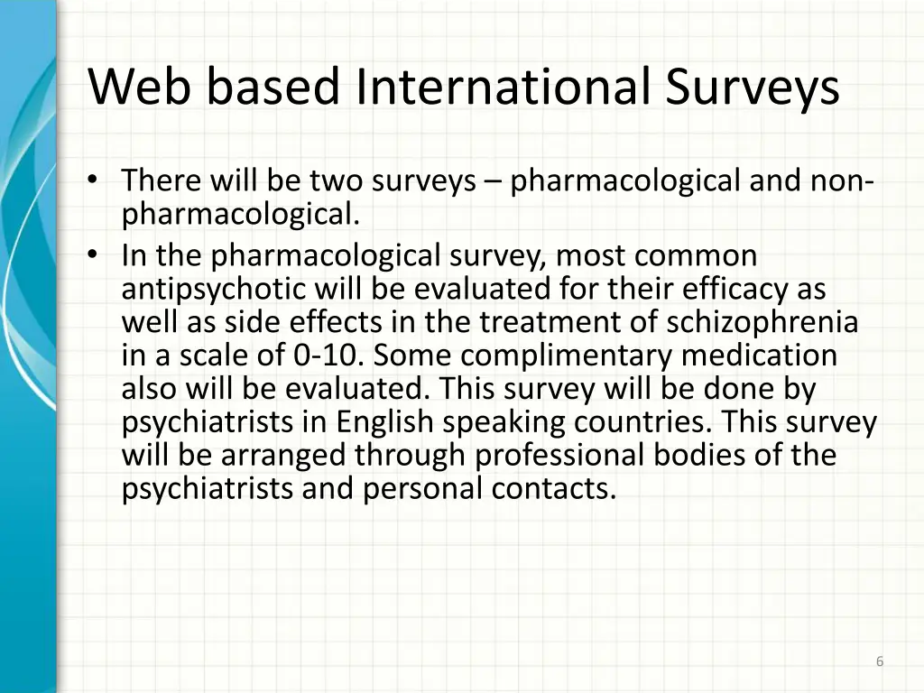 web based international surveys