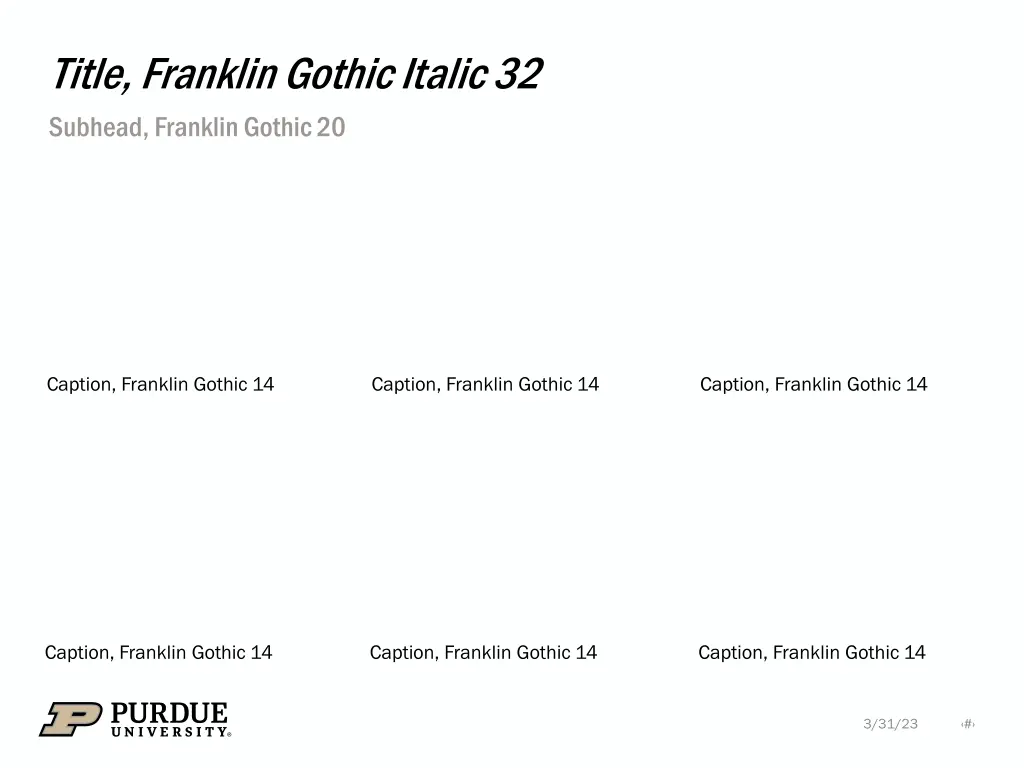 title franklin gothic italic 32 subhead franklin 6